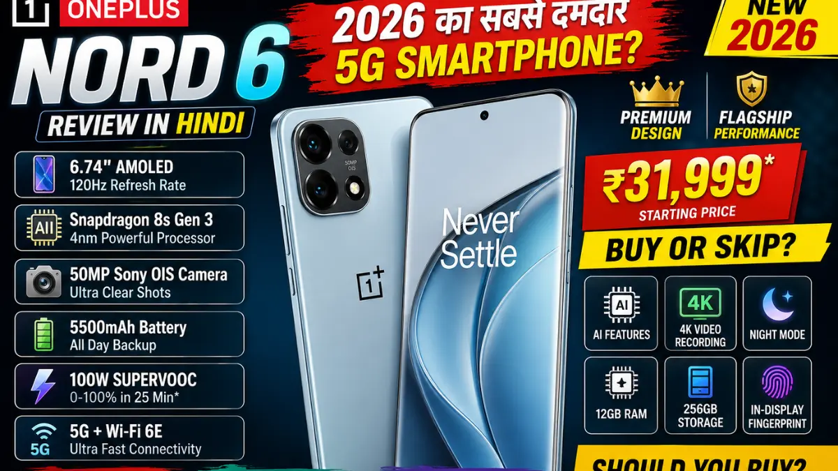 OnePlus Nord 6 Buying Guide in Hindi – Best 5G Smartphone Review